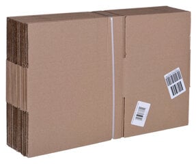 Коробка с клапаном, картон Размеры: 250X200X100 мм, 20 шт. цена и информация | Упаковочные материалы для подарков | 220.lv