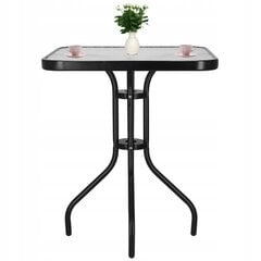 Āra galds Springos GF1018, melns cena un informācija | Dārza galdi | 220.lv