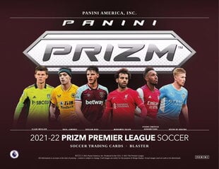 Футбольные карточки Panini Prizm Premier League 2021/2022 Blaster Box, 6 x 4 шт. цена и информация | Коллекционные карточки | 220.lv