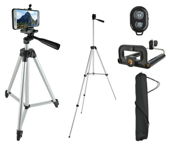 Statīvs telefonam, kamerai, fotoaparātam, kamerai, 1/4", statīvs telefonam ar tālvadības pulti. cena un informācija | Fotokameru statīvi | 220.lv