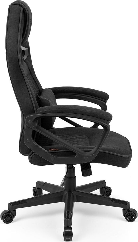 Spēļu krēsls Sense7 Knight, melns цена и информация | Biroja krēsli | 220.lv