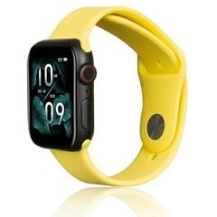 Beline pasek Apple Watch Silicone 42|44|45|49mm żółty |yellow цена и информация | Аксессуары для смарт-часов и браслетов | 220.lv