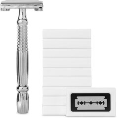 Бренд Amazon: Solimo Classic Double Edge Blade Razor со 100 лезвиями цена и информация | Косметика и средства для бритья | 220.lv