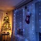 USB vītņu aizkars ar 300 LED (3x3m) un 8 režīmiem ar tālvadības taimeri цена и информация | Ziemassvētku lampiņas, LED virtenes | 220.lv