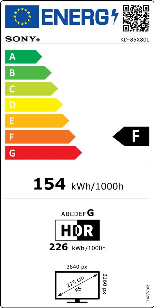 Sony KD85X80LAEP cena un informācija | Televizori | 220.lv