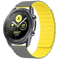 Beline pasek Watch 22mm Magnetic szaro-żółty gray|yellow цена и информация | Аксессуары для смарт-часов и браслетов | 220.lv