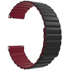 Beline pasek Watch 22mm Magnetic czarno-czerwony black|red цена и информация | Аксессуары для смарт-часов и браслетов | 220.lv