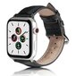 Aproce Beline pasek Apple Watch Leather 38/40/41mm, Melna cena un informācija | Viedpulksteņu un viedo aproču aksesuāri | 220.lv