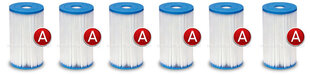 Комплект фильтров для насосов типа A, 6 шт. цена и информация | Фильтры для бассейнов | 220.lv