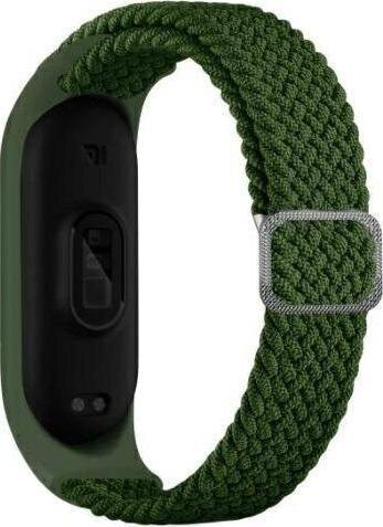 Aproce Beline pasek Mi Band 3/4 Textile, Zaļa cena un informācija | Viedpulksteņu un viedo aproču aksesuāri | 220.lv