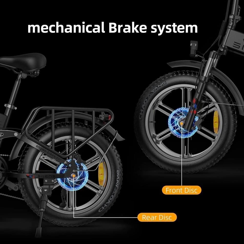 Elektriskais velosipēds Engwe Engine X, 20", melns, 13Ah цена и информация | Elektrovelosipēdi | 220.lv