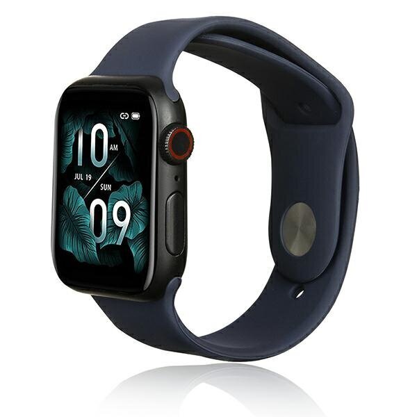 Aproce Beline pasek Apple Watch Silicone 42/44/45/49mm, Zils цена и информация | Viedpulksteņu un viedo aproču aksesuāri | 220.lv