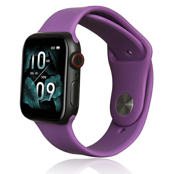 Aproce Beline pasek Apple Watch Silicone 42/44/45/49mm, Violeta cena un informācija | Viedpulksteņu un viedo aproču aksesuāri | 220.lv