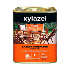 Тиковое масло Xylazel Хватает на долго Дуб 750 ml матовый цена и информация | Импрегнанты, средства для ухода | 220.lv