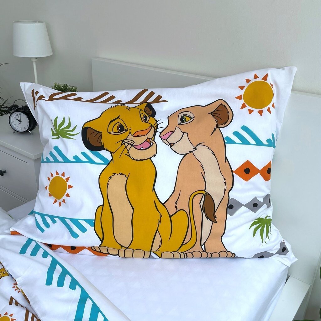 Bērnu gultas veļas komplekts Lion King, 140x200, 2 daļu цена и информация | Bērnu gultas veļa | 220.lv