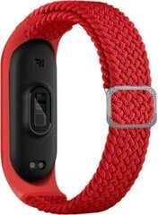 Aproce Beline pasek Mi Band 7/6/5 Textile, Sarkana cena un informācija | Viedpulksteņu un viedo aproču aksesuāri | 220.lv