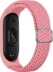 Beline pasek Mi Band 3|4 Textile różowy|pink цена и информация | Аксессуары для смарт-часов и браслетов | 220.lv