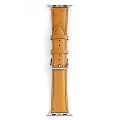Beline pasek Apple Watch Leather 38|40|41mm jasnobrązowy |light brown цена и информация | Аксессуары для смарт-часов и браслетов | 220.lv