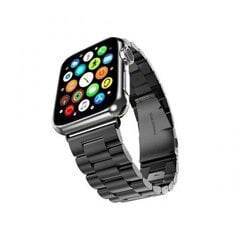 Mercury pasek Metal Apple Watch 38|40|41 mm czarny|black цена и информация | Аксессуары для смарт-часов и браслетов | 220.lv