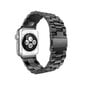 Metāla siksniņa Mercury Metal Apple Watch 38/40/41 mm, Melna cena un informācija | Viedpulksteņu un viedo aproču aksesuāri | 220.lv