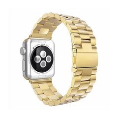 Metāla siksniņa Mercury Metal Apple Watch 42/44/45 mm, Zelta cena un informācija | Viedpulksteņu un viedo aproču aksesuāri | 220.lv