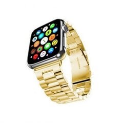 Mercury pasek Metal Apple Watch 42|44|45 mm złoty|gold цена и информация | Аксессуары для смарт-часов и браслетов | 220.lv
