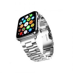 Metāla siksniņa Mercury Metal Apple Watch 38/40/41 mm, Sudrabaina цена и информация | Аксессуары для смарт-часов и браслетов | 220.lv