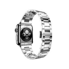 Metāla siksniņa Mercury Metal Apple Watch 38/40/41 mm, Sudrabaina cena un informācija | Viedpulksteņu un viedo aproču aksesuāri | 220.lv