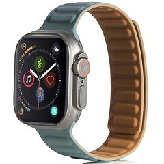 Aproce Beline pasek Apple Watch Magnetic 42/44/45/49mm, Zaļa цена и информация | Аксессуары для смарт-часов и браслетов | 220.lv