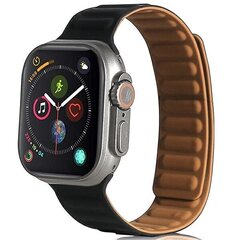 Aproce Beline pasek Apple Watch Magnetic 42/44/45/49mm, Melna cena un informācija | Viedpulksteņu un viedo aproču aksesuāri | 220.lv