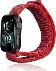Beline pasek Apple Watch Nylon 38|40|41mm czerwony |red цена и информация | Аксессуары для смарт-часов и браслетов | 220.lv
