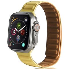 Aproce Beline pasek Apple Watch Magnetic 42/44/45/49mm, Dzeltena cena un informācija | Viedpulksteņu un viedo aproču aksesuāri | 220.lv
