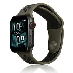 Beline pasek Apple Watch Sport Silicone 42|44|45|49mm brązowo-czarny brown|black цена и информация | Аксессуары для смарт-часов и браслетов | 220.lv