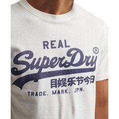 Vintage vl tee superdry for men's white m1011472a39e M1011472A39E цена и информация | Мужские футболки | 220.lv