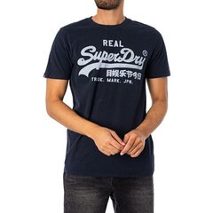 T-krekls vīriešiem Superdry Vintage VL, zils cena un informācija | Vīriešu T-krekli | 220.lv