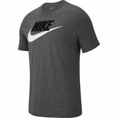 Krekls ar īsām piedurknēm Nike NSW Icon Furua AR5004 063, pelēks cena un informācija | Vīriešu T-krekli | 220.lv