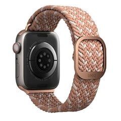 UNIQ pasek Aspen Apple Watch 40|38|41mm Series 4|5|6|7|8|SE|SE2 Braided DE różowy|citrus pink цена и информация | Аксессуары для смарт-часов и браслетов | 220.lv