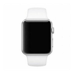 Silikona siksniņa Mercury Apple Watch 42/44/45 mm, Balta cena un informācija | Viedpulksteņu un viedo aproču aksesuāri | 220.lv