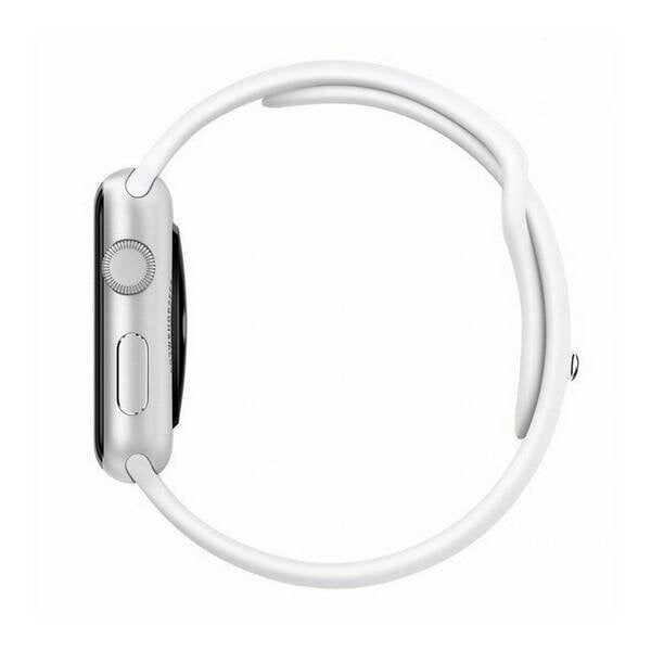 Silikona siksniņa Mercury Apple Watch 42/44/45 mm, Balta cena un informācija | Viedpulksteņu un viedo aproču aksesuāri | 220.lv