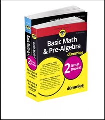 Basic Math & Pre-Algebra For Dummies Book plus Workbook Bundle cena un informācija | Ekonomikas grāmatas | 220.lv