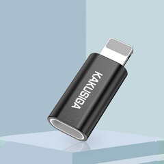 Адаптер MICRO USB TO LIGHTNING - Чёрный Charge&Sync Data цена и информация | Адаптеры и USB разветвители | 220.lv