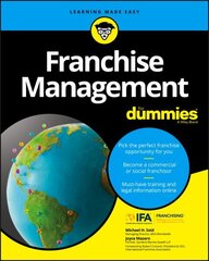 Franchise Management For Dummies цена и информация | Книги по экономике | 220.lv