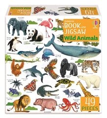Usborne Book and Jigsaw Wild Animals цена и информация | Книги для подростков и молодежи | 220.lv