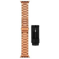 Siksniņa Mercury Metal Apple Watch 42mm, Rose Gold cena un informācija | Viedpulksteņu un viedo aproču aksesuāri | 220.lv