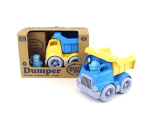 Zaļās rotaļlietas: Pašizgāzējs Construction Truck - zils/dzeltens (CDPB-1262) cena un informācija | Rotaļlietas zīdaiņiem | 220.lv