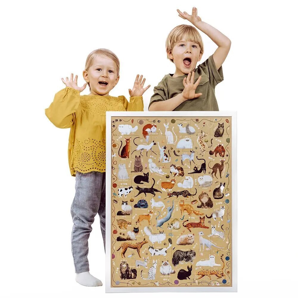 Puzzle 60 gabali Puzzlove - Kaķi cena un informācija | Puzles, 3D puzles | 220.lv