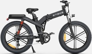 Электровелосипед Engwe X26, 26", черный, 1000Вт, 28Ач цена и информация | Электровелосипеды | 220.lv