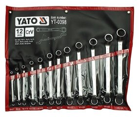 YATO atslēgas 12 gab. 6-32 mm cena un informācija | Rokas instrumenti | 220.lv