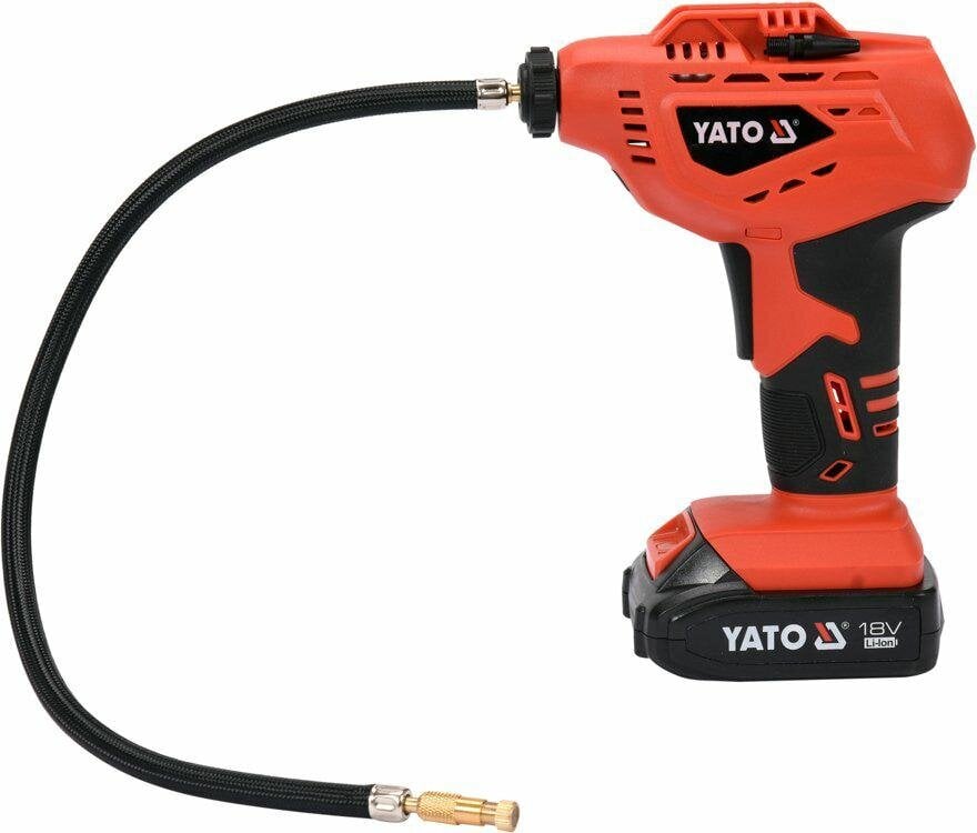 YATO kompresors 18V 2.0AH цена и информация | Kompresori | 220.lv
