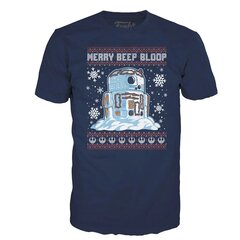 Star Wars Holiday POP! Tees T-krekls R2-D2 sniegavīrs Izmērs XL 120404 cena un informācija | Zēnu krekli | 220.lv